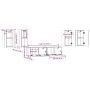 Set de muebles de TV 6 pzas madera contrachapada roble ahumado de , Muebles TV - Ref: Foro24-3120263, Precio: 178,26 €, Descu...