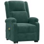 Sillón de masaje elevable terciopelo verde oscuro de , Sillones de masaje eléctricos - Ref: Foro24-3124838, Precio: 279,22 €,...