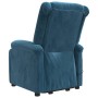 Sillón de masaje elevable terciopelo azul de , Sillones de masaje eléctricos - Ref: Foro24-3124846, Precio: 337,20 €, Descuen...