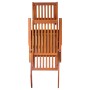 Tumbona de jardín con reposapiés y cojín madera maciza acacia de vidaXL, Tumbonas - Ref: Foro24-3064018, Precio: 139,49 €, De...