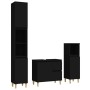Set de muebles de baño 3 piezas madera contrachapada negro de , Muebles de baño - Ref: Foro24-3185536, Precio: 186,24 €, Desc...
