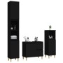 Set de muebles de baño 3 piezas madera contrachapada negro de , Muebles de baño - Ref: Foro24-3185536, Precio: 186,24 €, Desc...