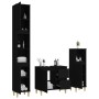 Set de muebles de baño 3 piezas madera contrachapada negro de , Muebles de baño - Ref: Foro24-3185536, Precio: 186,24 €, Desc...