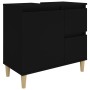 Set de muebles de baño 3 piezas madera contrachapada negro de , Muebles de baño - Ref: Foro24-3185536, Precio: 186,24 €, Desc...