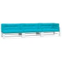 Cojines para palés 7 piezas tela turquesa de , Cojines para sillas y sofás - Ref: Foro24-3188924, Precio: 183,92 €, Descuento...