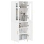 Aparador alto madera contrachapada blanco 69,5x34x180 cm de , Aparadores - Ref: Foro24-3198201, Precio: 166,00 €, Descuento: %