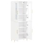 Aparador alto madera contrachapada blanco 69,5x34x180 cm de , Aparadores - Ref: Foro24-3198201, Precio: 166,00 €, Descuento: %
