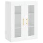 Aparador alto madera contrachapada blanco 69,5x34x180 cm de , Aparadores - Ref: Foro24-3198201, Precio: 166,00 €, Descuento: %