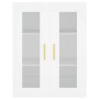 Aparador alto madera contrachapada blanco 69,5x34x180 cm de , Aparadores - Ref: Foro24-3198201, Precio: 166,00 €, Descuento: %