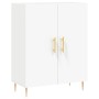 Aparador alto madera contrachapada blanco 69,5x34x180 cm de , Aparadores - Ref: Foro24-3198201, Precio: 166,00 €, Descuento: %