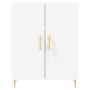 Aparador alto madera contrachapada blanco 69,5x34x180 cm de , Aparadores - Ref: Foro24-3198201, Precio: 166,00 €, Descuento: %