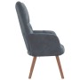 Sillón de relax de terciopelo gris oscuro en Sillones | Comprar online en Foru.es