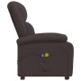 Sillón de masaje eléctrico tela marrón oscuro de , Sillones de masaje eléctricos - Ref: Foro24-3098363, Precio: 298,59 €, Des...