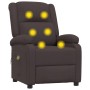 Sillón de masaje eléctrico tela marrón oscuro de , Sillones de masaje eléctricos - Ref: Foro24-3098363, Precio: 298,59 €, Des...