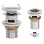 Desagüe de empuje función desbordamiento cromado 6,4x6,4x9,1 cm de , Grifos - Ref: Foro24-149055, Precio: 14,28 €, Descuento: %