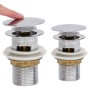 Desagüe de empuje función desbordamiento cromado 6,4x6,4x9,1 cm de , Grifos - Ref: Foro24-149055, Precio: 14,28 €, Descuento: %