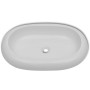 Lavabo de baño ovalado con grifo mezclador cerámica blanco de , Lavabos - Ref: Foro24-275496, Precio: 119,75 €, Descuento: %