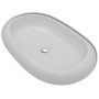 Lavabo de baño ovalado con grifo mezclador cerámica blanco de , Lavabos - Ref: Foro24-275496, Precio: 119,75 €, Descuento: %