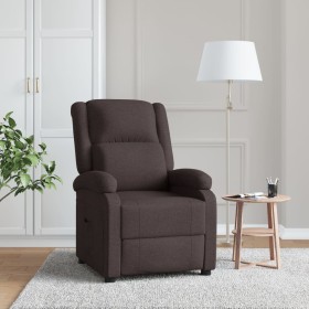 Sillón reclinable de tela marrón oscuro de , Sillones - Ref: Foro24-342423, Precio: 266,97 €, Descuento: -5%%