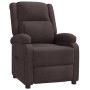 Sillón reclinable de tela marrón oscuro de , Sillones - Ref: Foro24-342423, Precio: 266,97 €, Descuento: -5%%