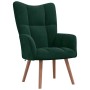 Sillón de relax de terciopelo verde oscuro en Sillones | Comprar online en Foru.es
