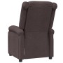 Sillón reclinable de tela marrón oscuro de , Sillones - Ref: Foro24-342423, Precio: 266,97 €, Descuento: -5%%