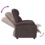 Sillón reclinable de tela marrón oscuro de , Sillones - Ref: Foro24-342423, Precio: 266,97 €, Descuento: -5%%