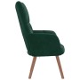 Sillón de relax de terciopelo verde oscuro en Sillones | Comprar online en Foru.es