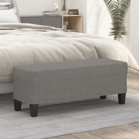 Comprar Banco de tela gris oscuro 100x35x41 cm