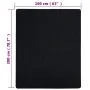 Sábana bajera jersey algodón negro 160x200 cm de vidaXL, Sábanas - Ref: Foro24-136216, Precio: 17,53 €, Descuento: %