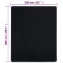 Sábana bajera jersey algodón negro 160x200 cm de vidaXL, Sábanas - Ref: Foro24-136216, Precio: 17,84 €, Descuento: %