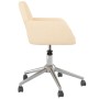 Silla de oficina giratoria tela color crema de , Sillas de oficina - Ref: Foro24-344725, Precio: 82,58 €, Descuento: %
