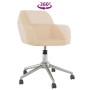 Silla de oficina giratoria tela color crema de , Sillas de oficina - Ref: Foro24-344725, Precio: 82,58 €, Descuento: %