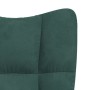 Sillón de relax de terciopelo verde oscuro en Sillones | Comprar online en Foru.es