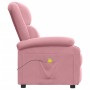 Sillón de masaje de terciopelo rosa de , Sillones de masaje eléctricos - Ref: Foro24-342414, Precio: 221,94 €, Descuento: -5%%