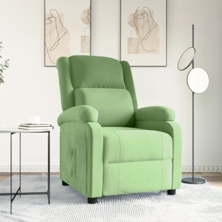 Sillón reclinable de terciopelo verde claro de , Sillones - Ref: Foro24-342402, Precio: 184,27 €, Descuento: %