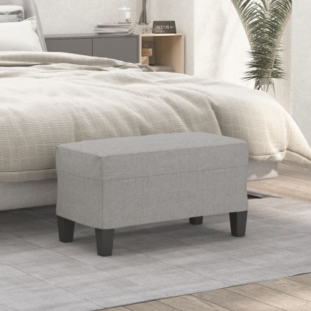 Banco de tela gris claro 70x35x41 cm de , Bancos - Ref: Foro24-349431, Precio: 50,26 €, Descuento: %