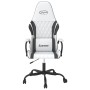 Silla gaming de masaje cuero sintético blanco y negro de , Sillones para videojuegos - Ref: Foro24-345543, Precio: 106,75 €, ...