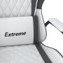 Silla gaming de masaje cuero sintético blanco y negro de , Sillones para videojuegos - Ref: Foro24-345543, Precio: 106,75 €, ...