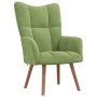 Sillón de relax de terciopelo verde claro en Sillones | Comprar online en Foru.es