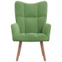 Sillón de relax de terciopelo verde claro en Sillones | Comprar online en Foru.es