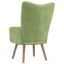 Sillón de relax de terciopelo verde claro en Sillones | Comprar online en Foru.es