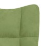 Sillón de relax de terciopelo verde claro en Sillones | Comprar online en Foru.es