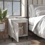 Mesita de noche con patas metal gris hormigón 40x30x50 cm de , Mesitas de noche - Ref: Foro24-805841, Precio: 33,96 €, Descue...