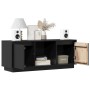 Mueble para TV de madera maciza de pino negro 110,5x35x44 cm | Foro24.es | Tu tienda online para hogar, jardín y más Foro24.es