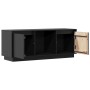 Mueble para TV de madera maciza de pino negro 110,5x35x44 cm | Foro24.es | Tu tienda online para hogar, jardín y más Foro24.es