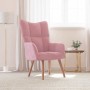 Sillón de relax de terciopelo rosa en Sillones | Comprar online en Foru.es