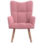 Sillón de relax de terciopelo rosa en Sillones | Comprar online en Foru.es