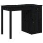 Escritorio de madera maciza de pino negro 100x50x75 cm de , Escritorios - Ref: Foro24-814633, Precio: 121,57 €, Descuento: -5%%