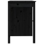 Escritorio de madera maciza de pino negro 100x50x75 cm de , Escritorios - Ref: Foro24-814633, Precio: 121,57 €, Descuento: -5%%